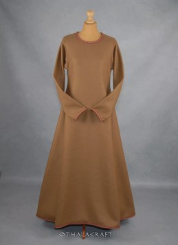 Woolen Viking brown dress.