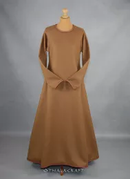 Brown woolen dress with tablet braid - Viking dress