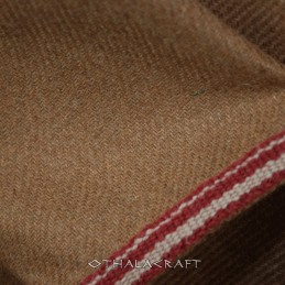 Braunes Wollkleid mit Brettchenborte – Wikingerkleid