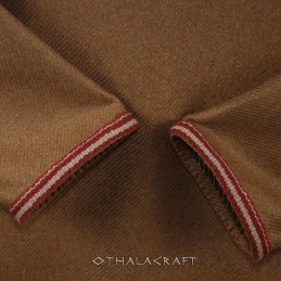 Braunes Wollkleid mit Brettchenborte – Wikingerkleid