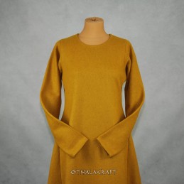 Wikinger-Wollkleid – honiggelb.