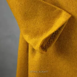 Woolen Viking dress - honey yelow.