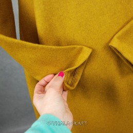Wikinger-Wollkleid – honiggelb.