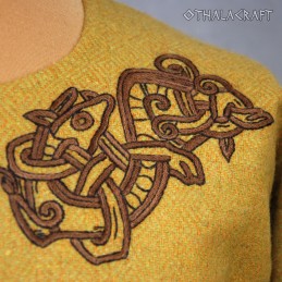 Woolen tunic with embroidery, Viking