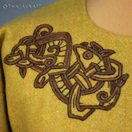 Woolen tunic with embroidery, Viking, early medieval