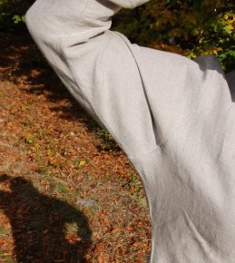 Leinenkleid, 100 % handgenäht