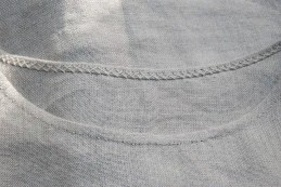Leinenkleid, 100 % handgenäht