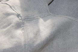 Leinenkleid, 100 % handgenäht