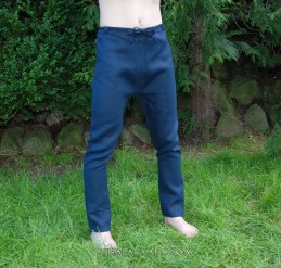 Thorsberg-Hose aus Leinen – dunkelblau.