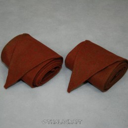 Leg wraps, herringbone olive/brick