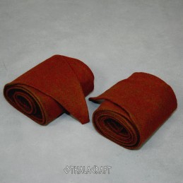 Leg wraps, herringbone olive/brick
