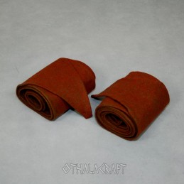 Leg wraps, herringbone olive/brick
