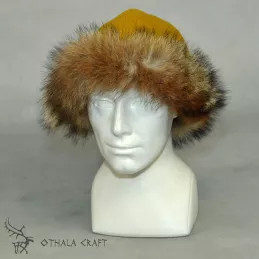 Viking Woolen hat with fur, Slavic hat, Medieval, Larp, Fantasy, Wikinger, SCA