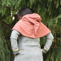 Woolen hood from Hedeby - herring bone