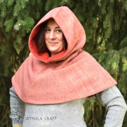 Woolen hood from Hedeby - herring bone