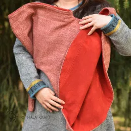 Woolen hood from Hedeby - herring bone