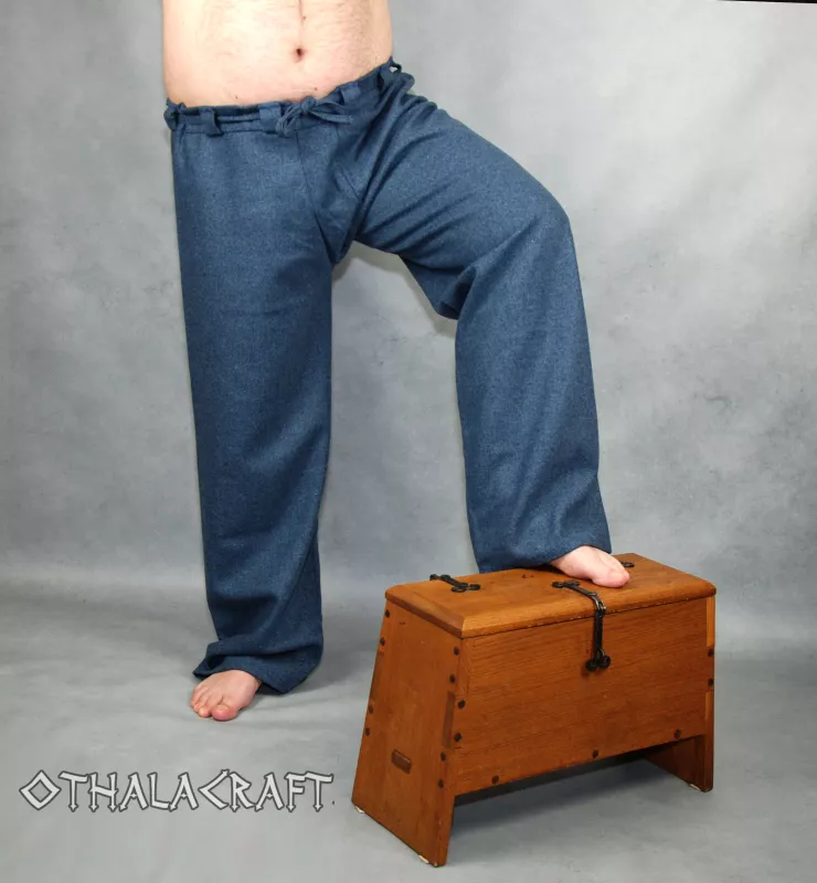 Woollen straight trousers, viking pants