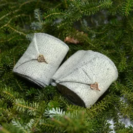 Leg wraps - natural wool color