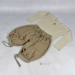 Hemd und Hose für Wikinger, Kinderset 8–9 Jahre