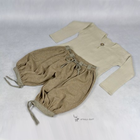 Hemd und Hose für Wikinger, Kinderset 8–9 Jahre