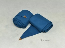 Wadenwickel für Wikinger, Leinwandbindung in Blau