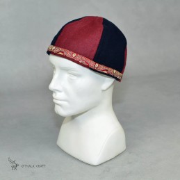 Viking Woolen hat with ancient SILK