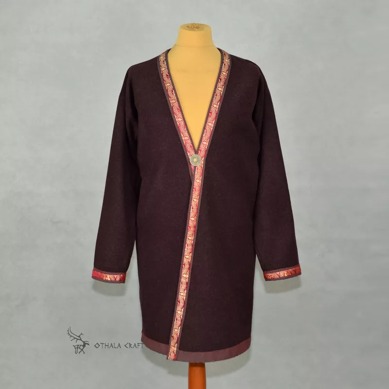 Hedeby Kaftan with brocade SILK - Klappenrock Haithabu Coat