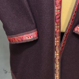 Hedeby-Kaftan mit Brokat-SEIDE, Klappenrock, Haithabu-Mantel
