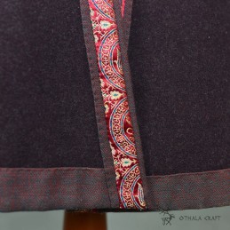 Hedeby-Kaftan mit Brokat-SEIDE, Klappenrock, Haithabu-Mantel