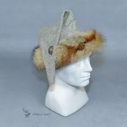 Triangle hat for Viking with fur