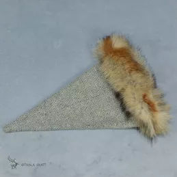 Triangle hat for Viking with fur