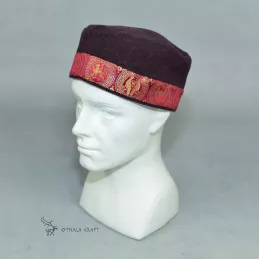 Pillbox cap made of wool according to a find from Haithabu