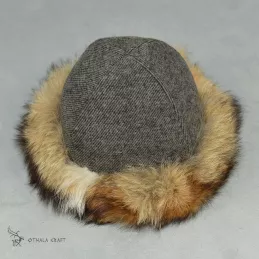 Viking Woolen hat with fur, Slavic hats, Medieval, Larp, Fantasy, Wikinger, SCA