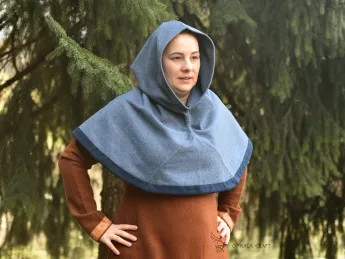 Hood from Hedeby, Haithabu hood – blue/dark blue