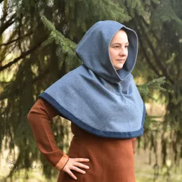 Hood from Hedeby, Haithabu hood – blue/dark blue