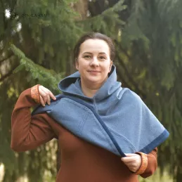 Hood from Hedeby, Haithabu hood – blue/dark blue