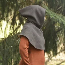 Hood from Hedeby with lining inside  – brown