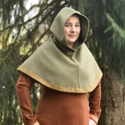 The shape of the hood is based on a find from Hedeby, Denmark.