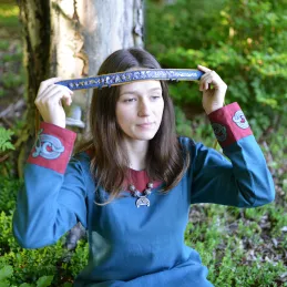 Viking age women LINEN & SILK Headband