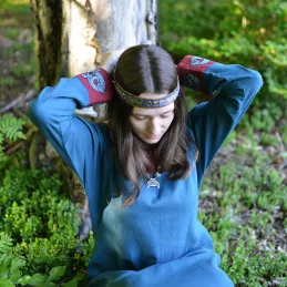 Viking age women LINEN & SILK Headband