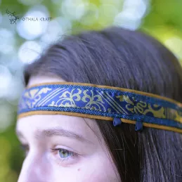 Viking age women LINEN & SILK Headband