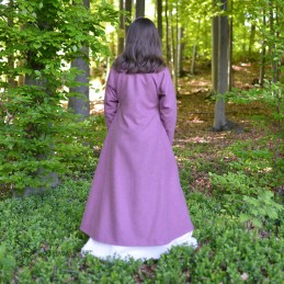Dunkelrosa Damen-Wollmantel, Wikinger
