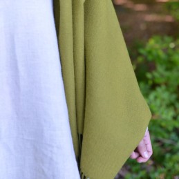 Green shawl in soft wool - Viking Age (520003)