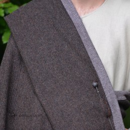 Wollumhang mit Borte – braun