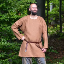 Woolen tunic in light brown color