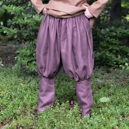 Plum linen trousers for Viking