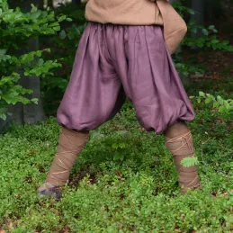 Plum linen trousers for Viking