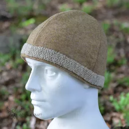 Viking Woolen hat with trim, Slavic hat, Medieval, Larp, Fantasy, Wikinger, SCA