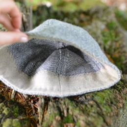 Wikinger-Wollmütze aus handgewebter Wolle