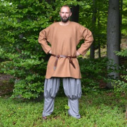 Wikinger-Pumphose aus dünner grauer Wolle